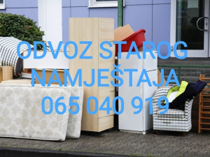 Odvoz sute,starog namještaja,ciscenje garaza,stanova