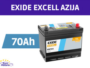 AKUMULATOR EXIDE 70Ah AZIJA (D+) - BESPLATNA DOSTAVA