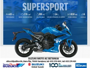 SUZUKI GSX 8R 776 ccm - SUPERSPORT BIKE - AC BETANIJA