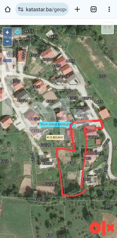 Zemljište Sarajevo - Novi Grad