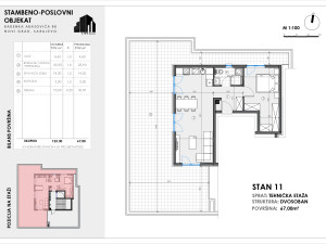 Stan S11 67,00 m2 | URBAN LOFT | NOVOGRADNJA | Otoka photo 3