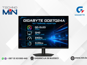 Gaming Monitor GIGABYTE GO27Q24A 27" QD-OLED QHD, 240Hz, 0.03ms