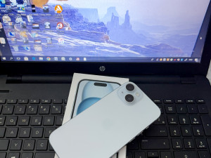 IPHONE 15 128GB BLUE KAO NOV 83% BAT KUTIJA 10/10