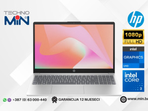 HP Laptop 15-fd1006nm - 15.6" , Core 3 100U, 8GB RAM, 512GB SSD