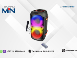 Esperanza MusicBox Party EP156 Bluetooth Karaoke zvučnik 20W RGB