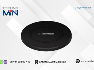 Esperanza Wireless Bežični punjač 15W Preon EZC102 crni