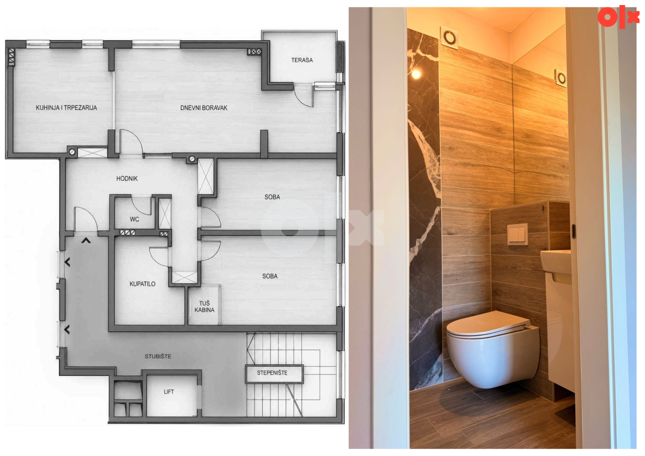 Stan 95m2, Derventa (iznad Manje) 2.sprat+garaža i 2 ostave+lift 5