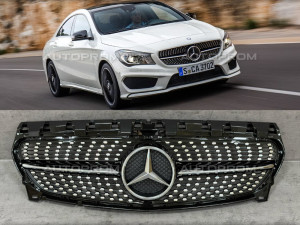 MERCEDES CLA W117 DIAMOND MASKA GRILL