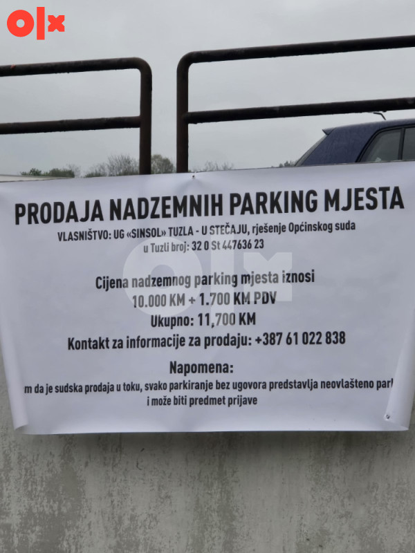 Parikng mjesto nad Garažama Tuzla 2