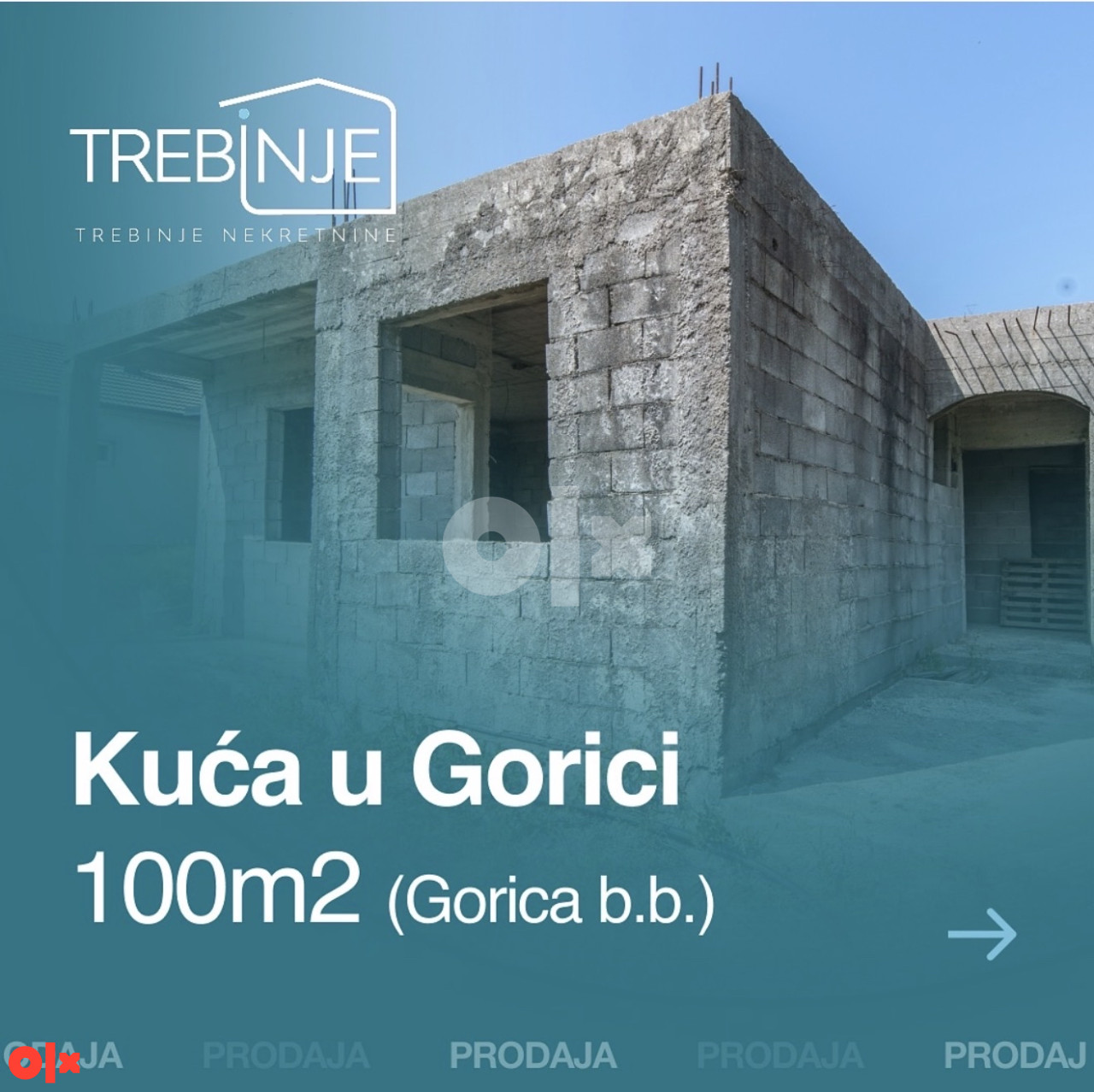 Kuća u izgradnji u Gorici -  Trebinje