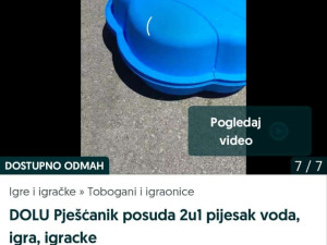 DOLU PJESCANIK
2u1 set sa posudom preklopna, igracke