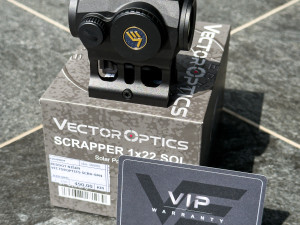 CRVENA TAČKA SCRAPPER 1x22 Vector Optics SOLARNO PUNJENJE