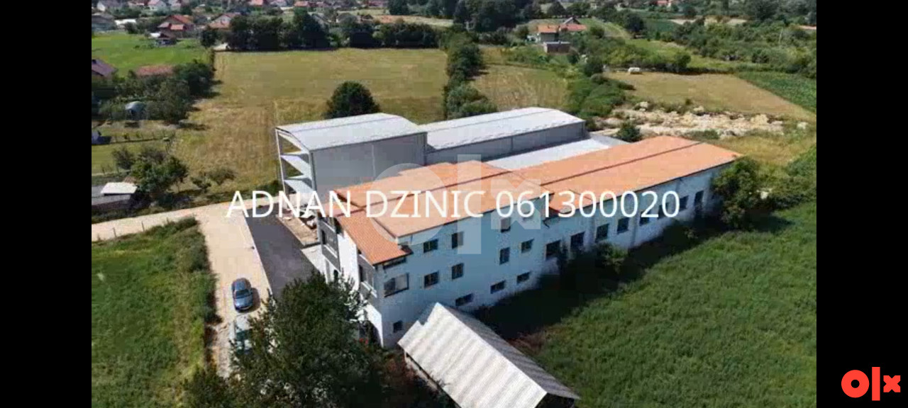 Skladištne i proizvodne hale Kalesija 1350m2