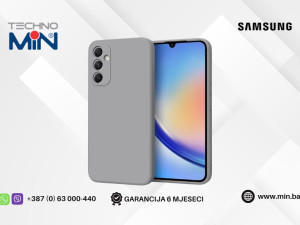 Samsung Galaxy A34 5G Silikonska Shockproof zaštitna maska, Siva