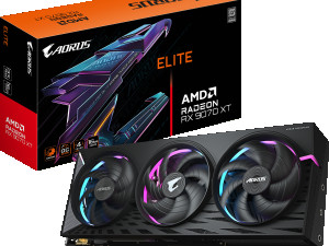 GIGABYTE  Radeon RX 9070 XT 16GB GDDR6 AORUS ELITE PCIE