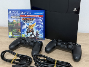 Sony Playstation 4 500GB PS4 PS 4 konzola + 2 kontrolera 2 IGRE