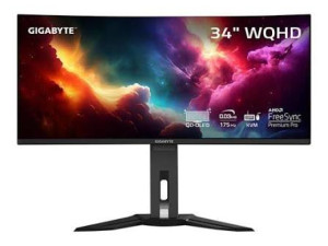 Gaming Monitor Gigabyte MO34WQC2 34" WQHD OLED, 240Hz