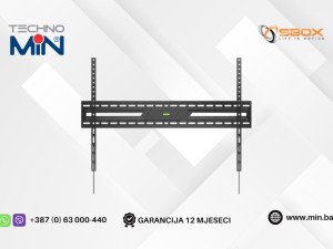 SBOX fiksni zidni nosač za TV BL-3869F 50"-100" do 75kg, Crni