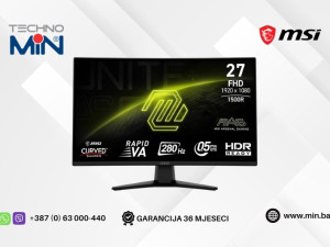 Gaming Monitor MSI MAG 274CXF 27" Curved Rapid VA FHD 280Hz 0.5ms