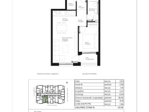 MY SPACE/ Stan/ Dvosoban/ OTOKA GARDEN/ 43m2 photo 2