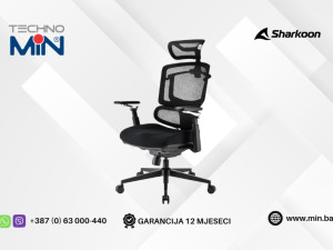 Sharkoon OfficePal C50 Ergonomska stolica 136kg, Crna