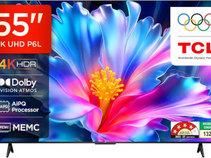 TV TCL 55" 4K GOOGLE TV 55P6L