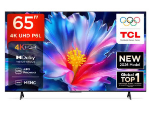 TV TCL 65" HVA 4K GOOGLE TV 65P6L
