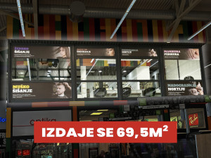 Frizerski Salon / Poslovni prostor 69,5m2 1500 + PDV