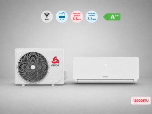 Chigo Klima 12K, 3.5 kW, A++,R32, -25C ~ 50C, Grijač, WiFi,Bijela