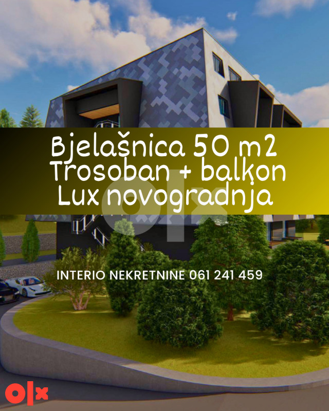 3-soban stan, 50 m²