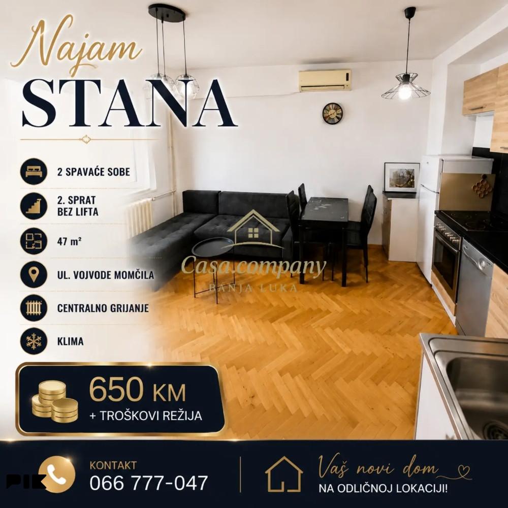 Najam stana 47 m² ul. Vojvode Momcila - Widok 3