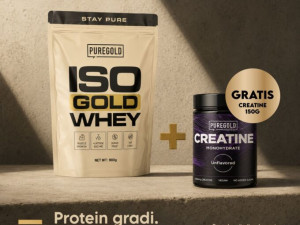 ISO GOLD WHEY 900g + KREATIN 150gr GRATIS!