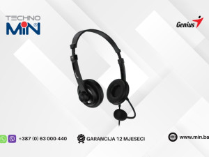 Genius HS-230U žičane slušalice sa mikrofonom, Crne (31710021400)