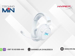 HyperX Cloud Flight 2 Wireless RGB Gaming slušalice, Bijele