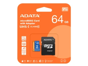 didakta.ba ADATA MicroSD 64GB Premier UHS Class 10 V10 100 25 Mbp