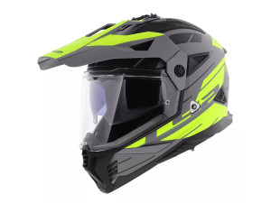 Kaciga LS2 MX702 Pioneer II Namib siva/fluo žuta - M -