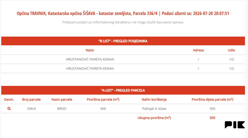 Zemljište Travnik 1500m2 4
