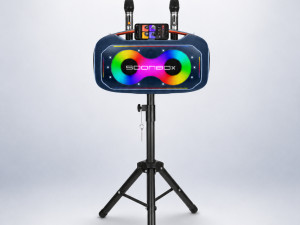Bluetooth zvučnik FM dva mikrofona stalak karaoke SOONBOX 045300