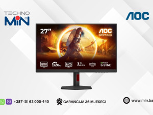 Gaming Monitor AOC Q27G4ZR 27" QHD, Fast IPS 260Hz, 0.3ms