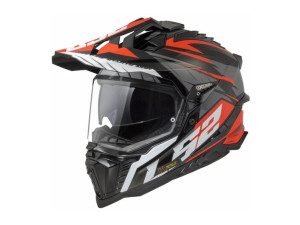Kaciga LS2 MX701 Explorer Spire mat crno-crvena L