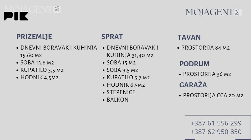 Kuća - Menjak - Hotonj - Ugorsko - Vogošća  www.mojagent.ba 21