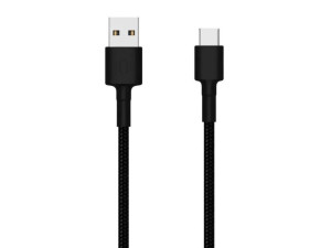 Xiaomi USB kabal Tip C 1m pleteni crni