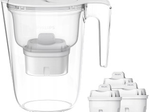 Bokal za filitriranje vode Philips AWP2933WHT4, 3 dodatna filtera