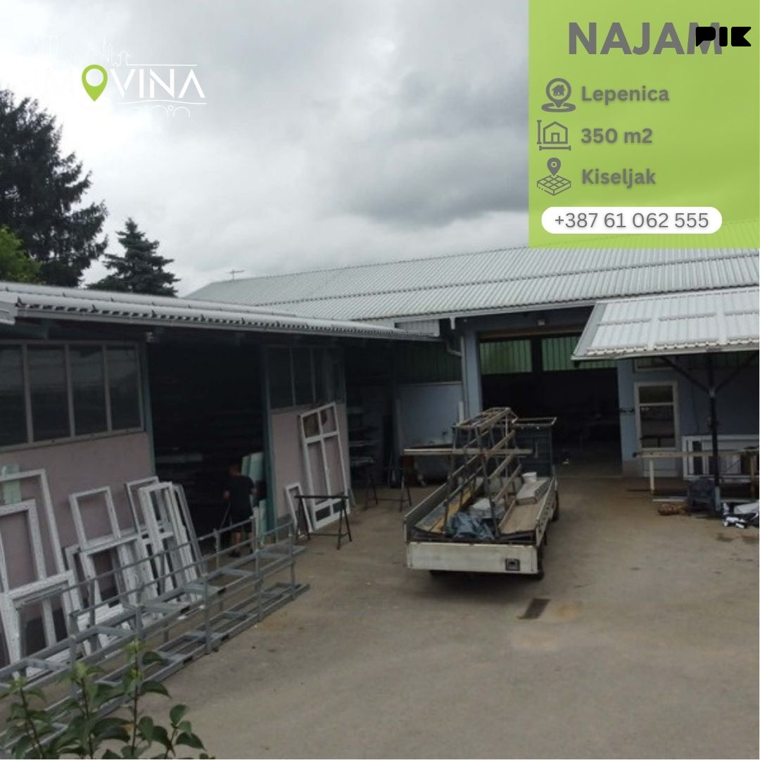 100961 Poslovna hala za najam 350m2, Lepenica