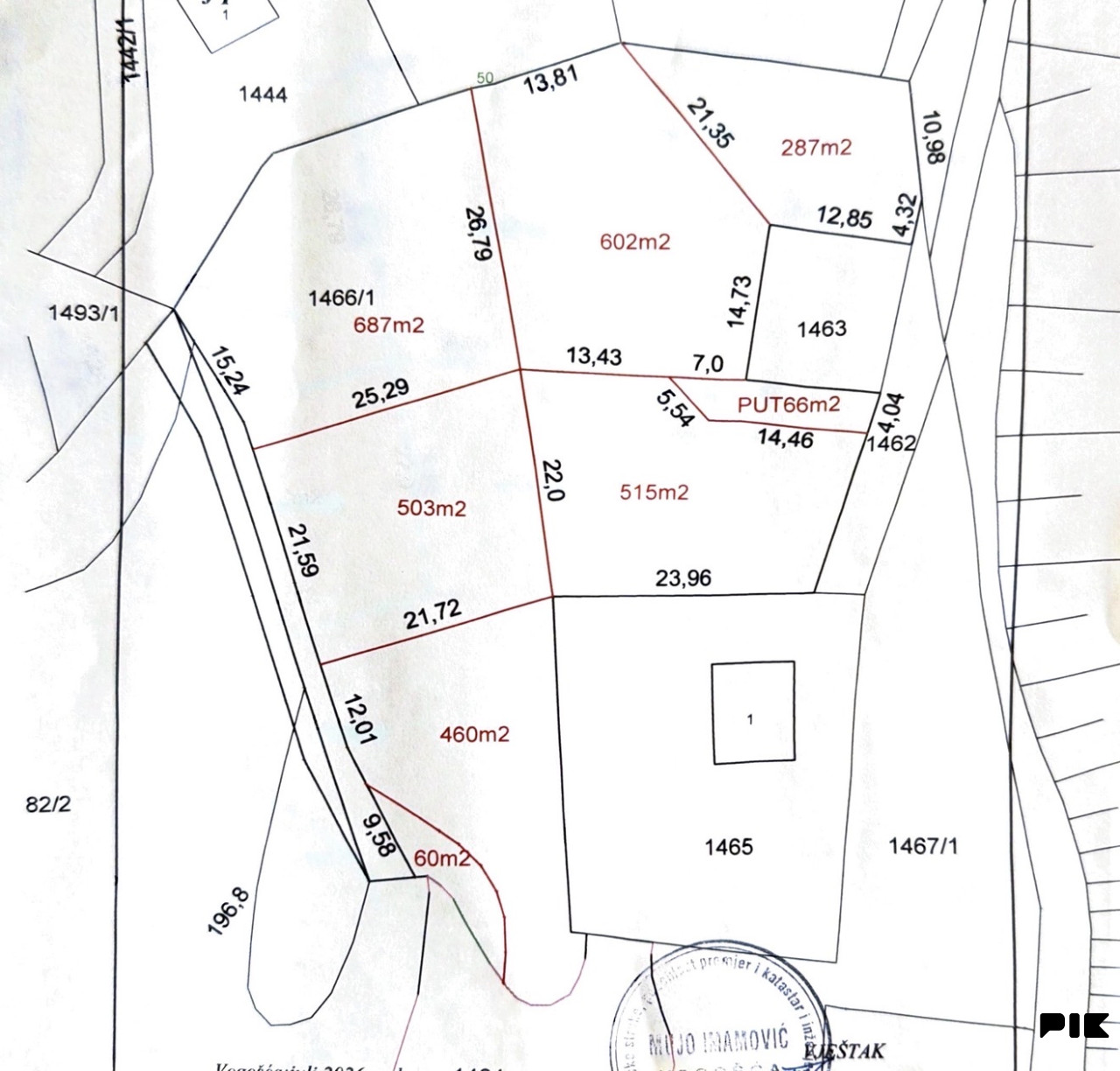 VOGOŠĆA, SARAJEVO ZEMLJISTE PARCELE OD 460 DO 687 m2 TOP LOKACIJA 3