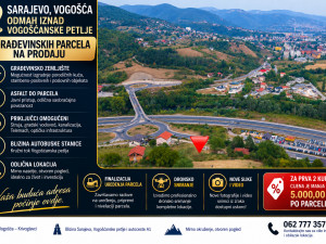 ZEMLJISTE PARCELE SARAJEVO VOGOŠĆA, OD 460 DO 687 m2 TOP LOKACIJA