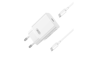Kucni punjac XO L126 ulaz C PD 20W white + type-C cable
