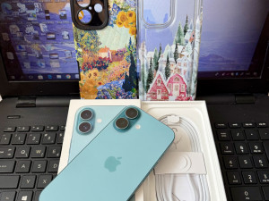 IPHONE 16 256GB TEAL KAO NOV 94% BAT FUL PAKET 10/10
