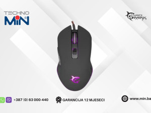 White Shark GM-3001 Cyrus RGB Gaming Miš 3200 DPI, Crni