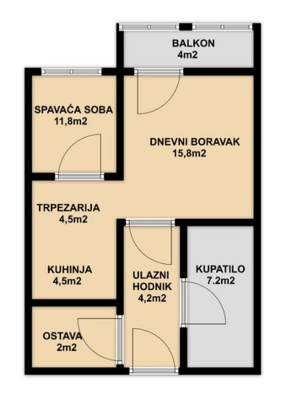 Dvosoban stan/Novogradnja-Sarajevo/Nedžarići/55m2/balkon/5.sprat 13